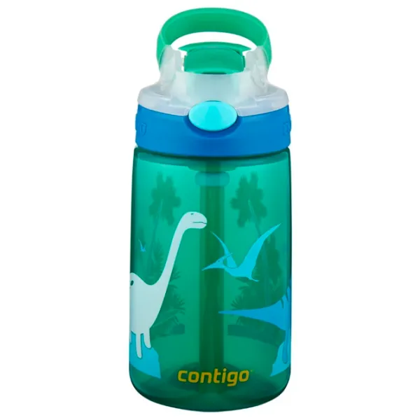 Sticluță cu pai Contigo Gizmo 420 ml 12 luni/ Silicon/ Green photo 1