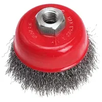 Perie cupă din sârmă ondulată Verto 3182 75 mm