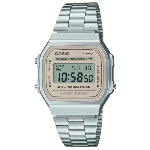 Наручные часы унисекс Casio A-168WA-8A Кварцевый/ 38 x 36 мм photo 1 Наручные часы унисекс Casio A-168WA-8A Кварцевый/ 38 x 36 мм photo 1