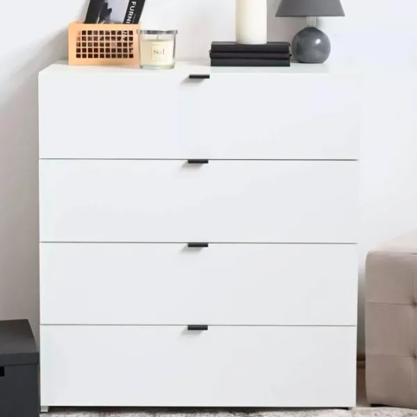 Comodă Fabrik Home Hardy 4 87 x 80 x 47/ MDF/ White Gloss photo 1 Comodă Fabrik Home Hardy 4 87 x 80 x 47/ MDF/ White Gloss photo 1