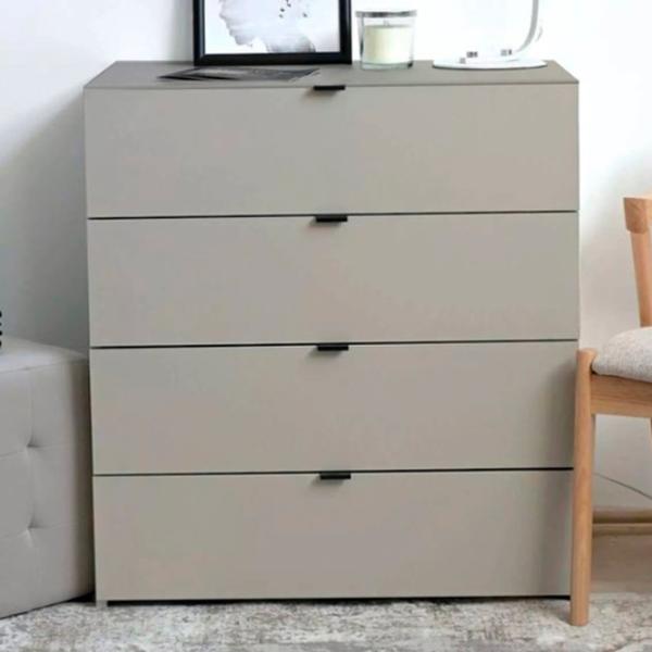 Comodă Fabrik Home Hardy 4 87 x 80 x 47/ MDF/ Light grey matte photo 1 Comodă Fabrik Home Hardy 4 87 x 80 x 47/ MDF/ Light grey matte photo 1