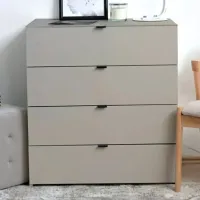 Comodă Fabrik Home Hardy 4 87 x 80 x 47/ MDF/ Light grey matte