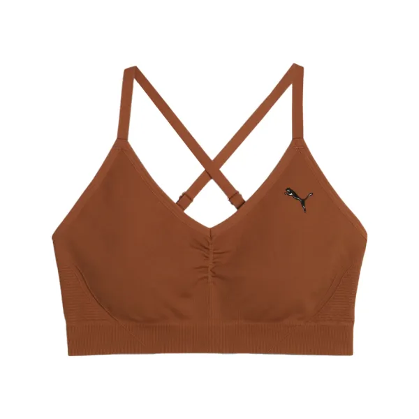 Bustieră pentru femei Puma Move Myfit Brown photo 1