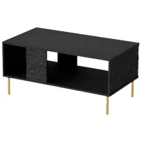 Комод Halmar BULLET LAW-1 43см x 92см x 50см/ МДФ/ Черный