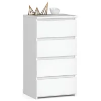Комод Akord CL4 74см x 40см x 35см/ ЛДСП/ Белый