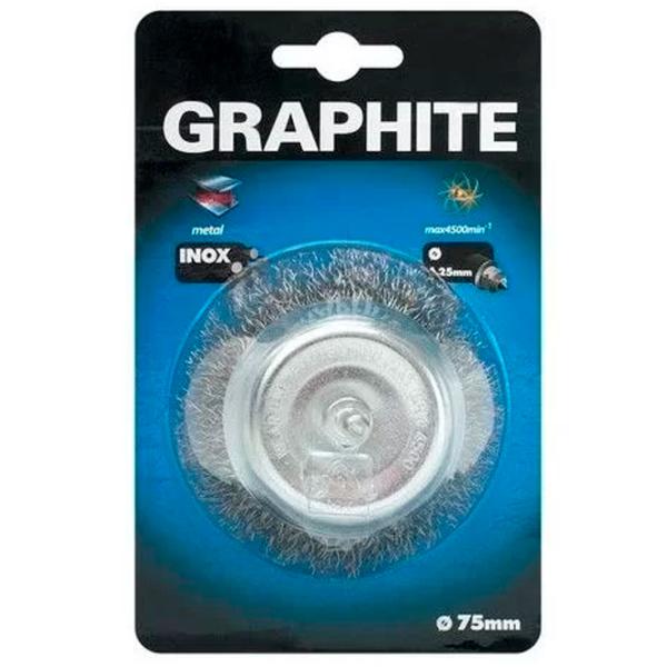 Perie conică din sârmă ondulată Graphite 3909 75 mm photo 1