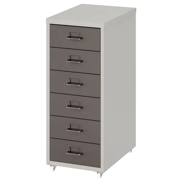 Comodă Ikea Helmer 69 x 28 x 44/ Oțel/ Gri închis photo 1