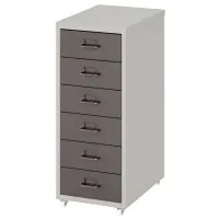 Comodă Ikea Helmer 69 x 28 x 44/ Oțel/ Gri închis