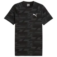 Tricou pentru bărbați Puma Evostripe Aop Tee 65% poliester , 35% viscoză/ Black