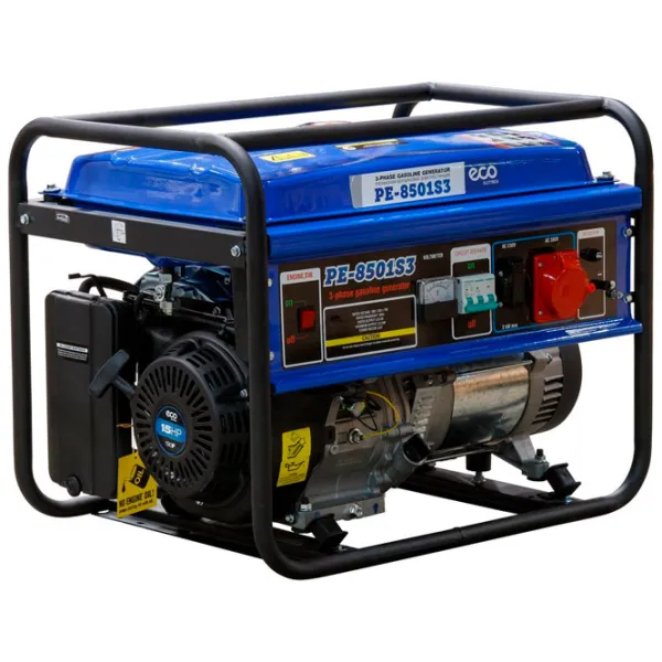 Generator de curent Eco PE-8501S3 220 - 380 V Benzină/ 6 kW photo 1 Generator de curent Eco PE-8501S3 220 - 380 V Benzină/ 6 kW photo 1