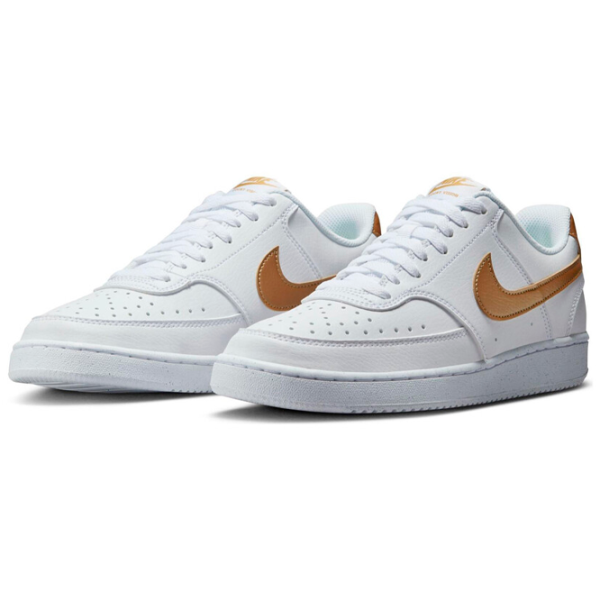 Ghete pentru femei Nike W Court Vision Low Nn Demisezon/ Gold photo 1