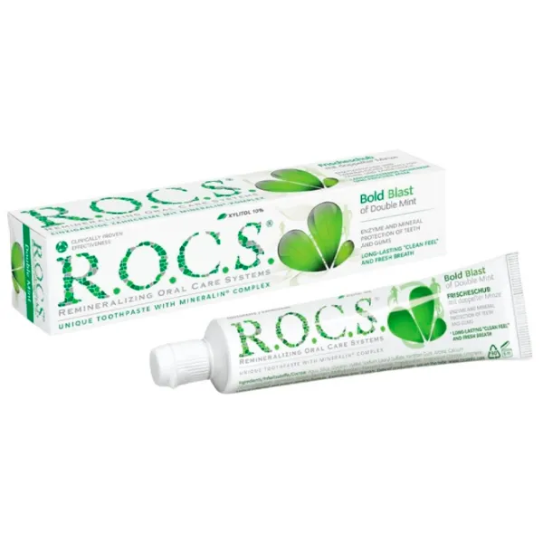 Pastă de dinţi R.O.C.S. Mentă dublă 74 g photo 1