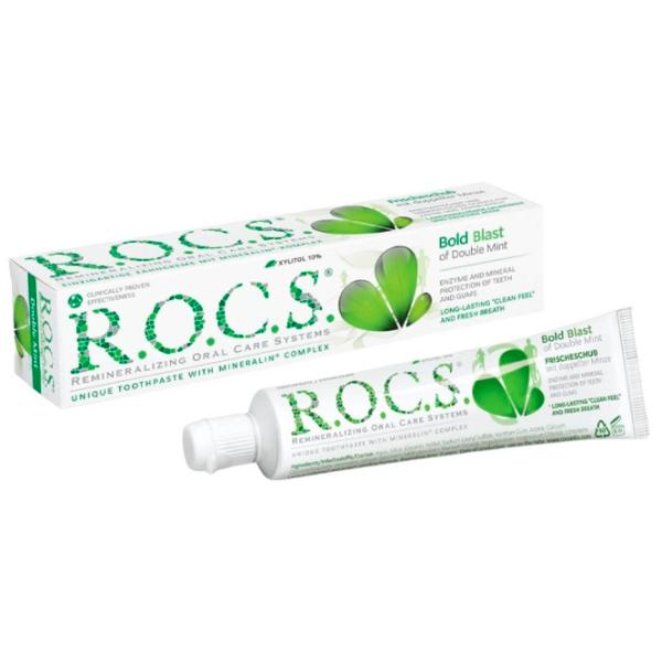 Pastă de dinţi R.O.C.S. Mentă dublă 74 g photo 1