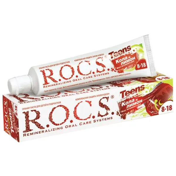 Pastă de dinţi R.O.C.S. Cola și lămâie 74 g photo 1