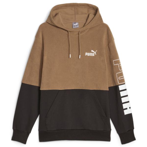 Hanorac pentru bărbați Puma Power Winterized Hoodie Fl Drept/ Brown photo 1