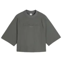 Tricou pentru femei Puma Classics+ Oversized Tee 25% bumbac reciclat/ Gray