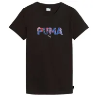 Tricou pentru femei Puma Graphics Shape Of Flora Tee 100% bumbac/ Black