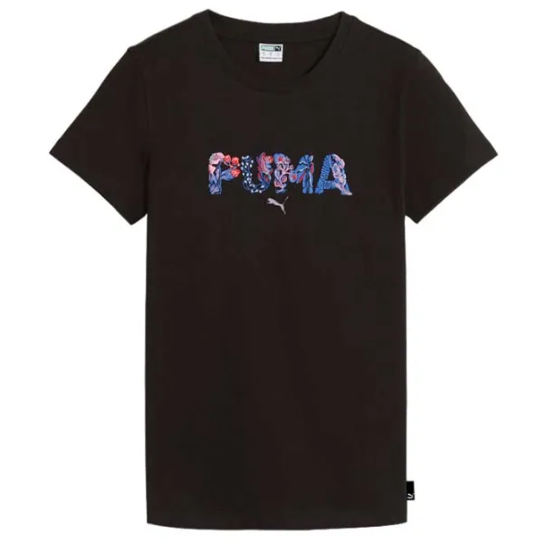 Tricou pentru femei Puma Graphics Shape Of Flora Tee 100% bumbac/ Black photo 1