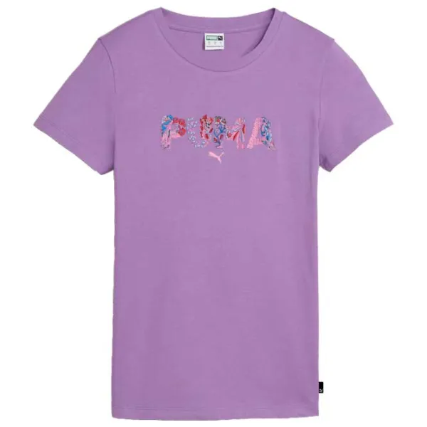 Футболка для женщин Puma Graphics Shape Of Flora Tee 100% хлопок/ Фиолетовый photo 1