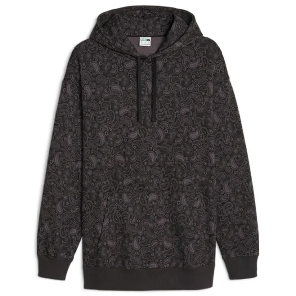 Hanorac pentru bărbați Puma Classics Paisleyluxe Aop Fl Drept/ Black photo 1