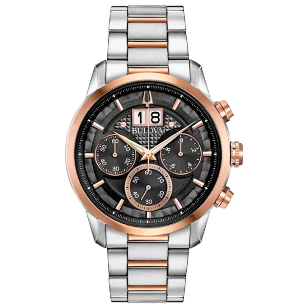 Наручные часы для мужчин Bulova 98B335 Кварцевый/ 44 мм photo 1 Наручные часы для мужчин Bulova 98B335 Кварцевый/ 44 мм photo 1