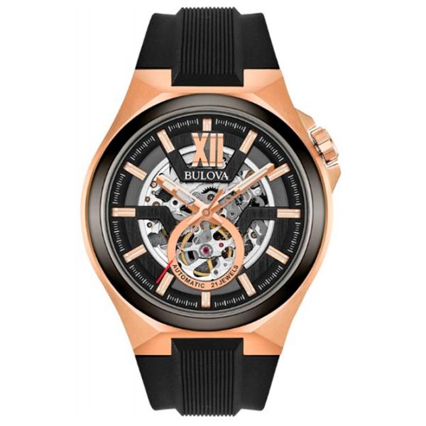 Ceas de mână pentru bărbați Bulova 98A177 Mecanic/ 46 mm photo 1 Ceas de mână pentru bărbați Bulova 98A177 Mecanic/ 46 mm photo 1