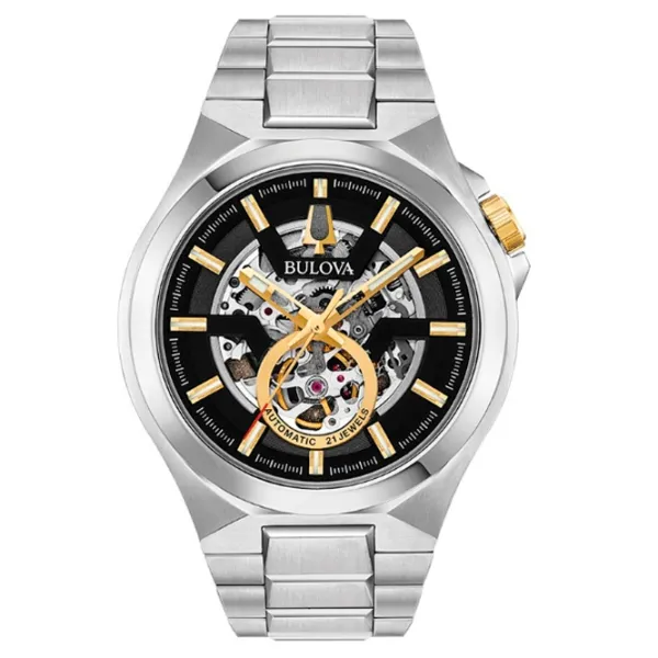 Ceas de mână pentru bărbați Bulova 98A224 Mecanic/ 46 mm photo 1