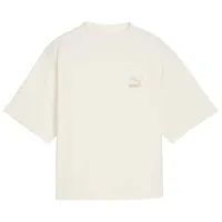 Футболка для женщин Puma Classics Ribbed Relaxed Mock Neck Tee 38% хлопок/ Бежевый