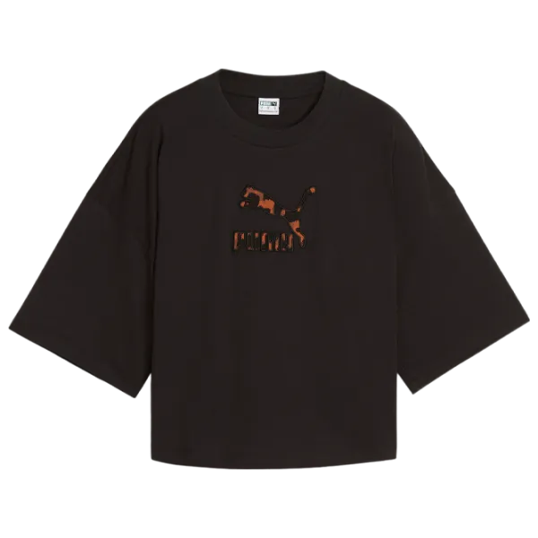 Футболка для женщин Puma Classics Kitten Logo Infill Tee 100% хлопок/ Черный photo 1