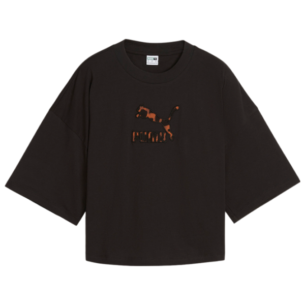 Футболка для женщин Puma Classics Kitten Logo Infill Tee 100% хлопок/ Черный photo 1
