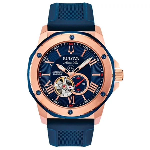 Ceas de mână pentru bărbați Bulova 98A227 Mecanic/ 45 mm photo 1 Ceas de mână pentru bărbați Bulova 98A227 Mecanic/ 45 mm photo 1
