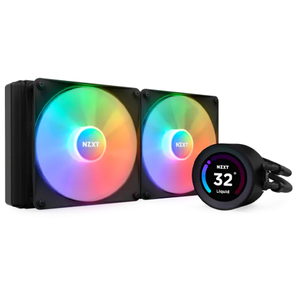 Жидкостное охлаждение NZXT Kraken Elite 280 RGB Гидродинамический/ 1500 об/ мин photo 1