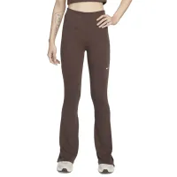 Тайтсы для женщин Nike Chill Knit Tight Mini-Rib Flared XS/ Коричневый