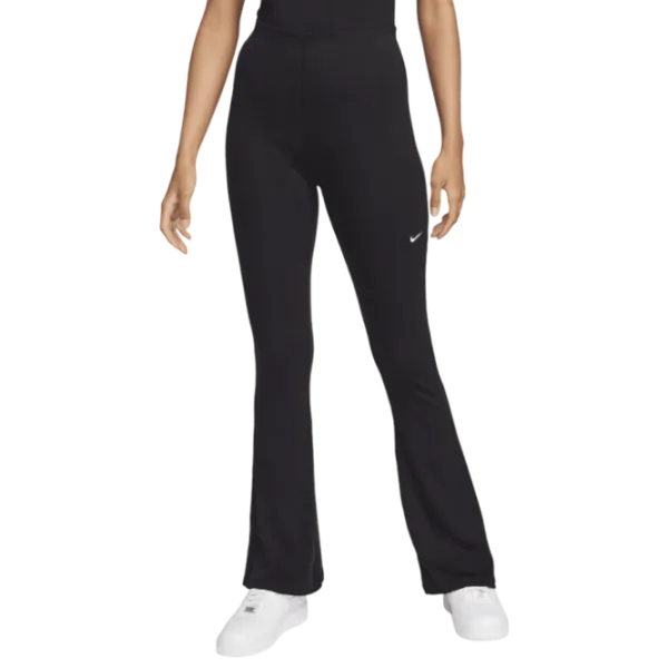 Тайтсы для женщин Nike Chill Knit Tight Mini-Rib Flared S/ Черный photo 1