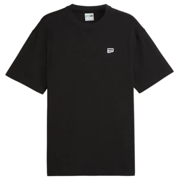 Tricou pentru bărbați Puma Downtown Badge Tee 100% bumbac/ Black photo 1