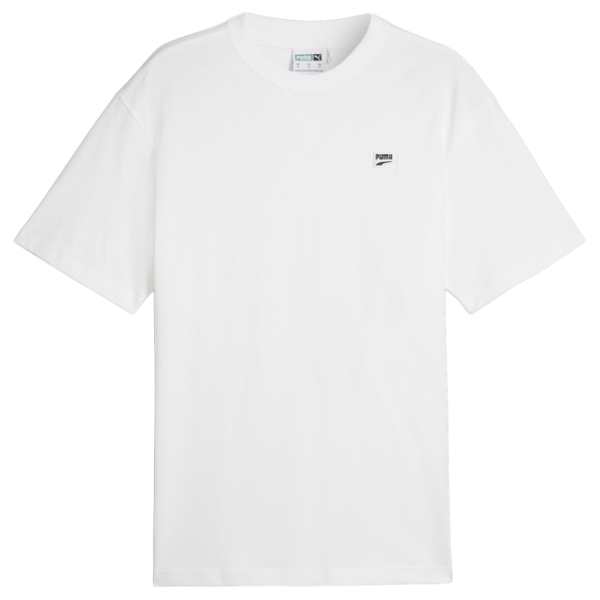 Tricou pentru bărbați Puma Downtown Badge Tee 100% bumbac/ White photo 1