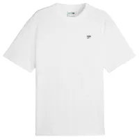 Tricou pentru bărbați Puma Downtown Badge Tee 100% bumbac/ White