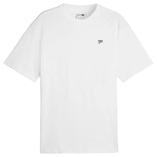 Tricou pentru bărbați Puma Downtown Badge Tee 100% bumbac/ White photo 1
