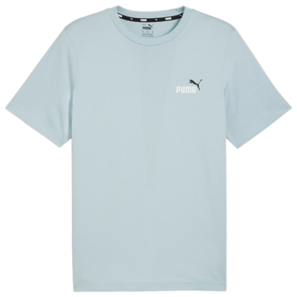 Tricou pentru bărbați Puma Ess+ 2 Col Small Logo Tee 100% bumbac/ Turquoise photo 1