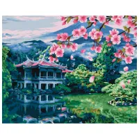 Pictură pe numere BrushMe Suflul Japoniei 50 x 40 cm/ Orizontală