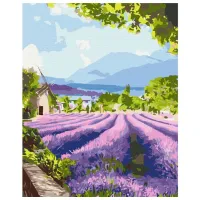 Pictură pe numere BrushMe Cele două lumi din Provence 50 x 40 cm/ Verticală