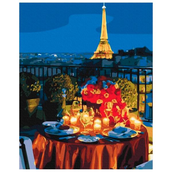 Pictură pe numere BrushMe Întâlnire la Paris 50 x 40 cm/ Verticală photo 1