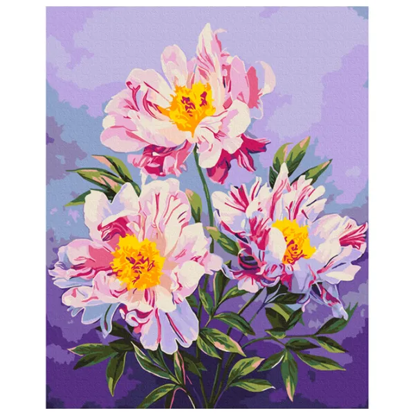 Картина по номерам BrushMe Королевство пионов 50 x 40 см/ Вертикальная photo 1