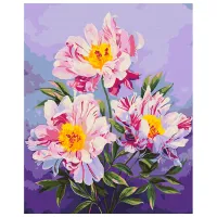 Картина по номерам BrushMe Королевство пионов 50 x 40 см/ Вертикальная