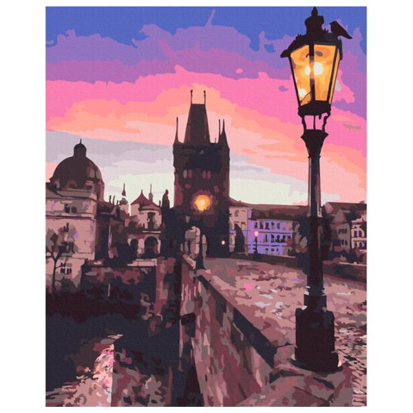 Pictură pe numere BrushMe Podul Carol 50 x 40 cm/ Verticală photo 1