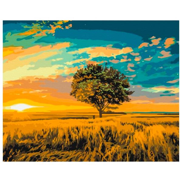 Картина по номерам BrushMe Золотой закат 50 x 40 см/ Горизонтальная photo 1