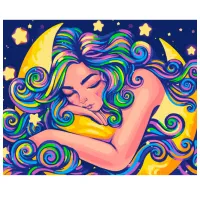 Картина по номерам BrushMe Неоновый сон 50 x 40 см/ Горизонтальная
