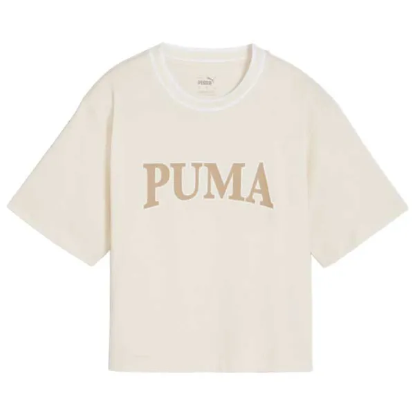 Tricou pentru femei Puma Squad Graphic Tee 100% bumbac/ White photo 1 Tricou pentru femei Puma Squad Graphic Tee 100% bumbac/ White photo 1