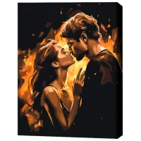 Картина по номерам BrushMe Пламя любви 50 x 40 см/ Вертикальная