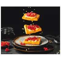 Pictură pe numere BrushMe Micul dejun în detalii 50 x 40 cm/ Orizontală